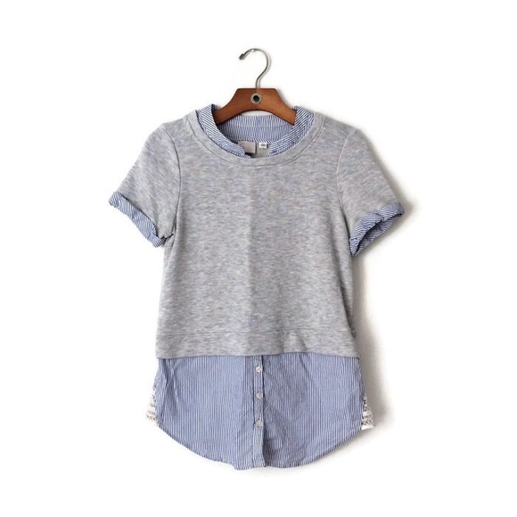 Anthropologie Tops - Anthropology | Postmark sweatshirt button combo T8